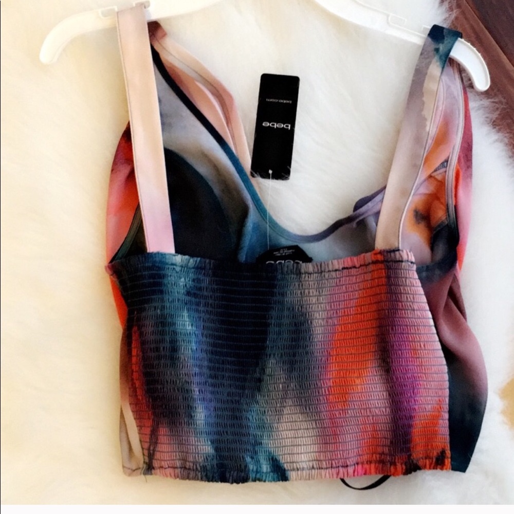 Bebe Crop Top Beautiful Pattern - image 3